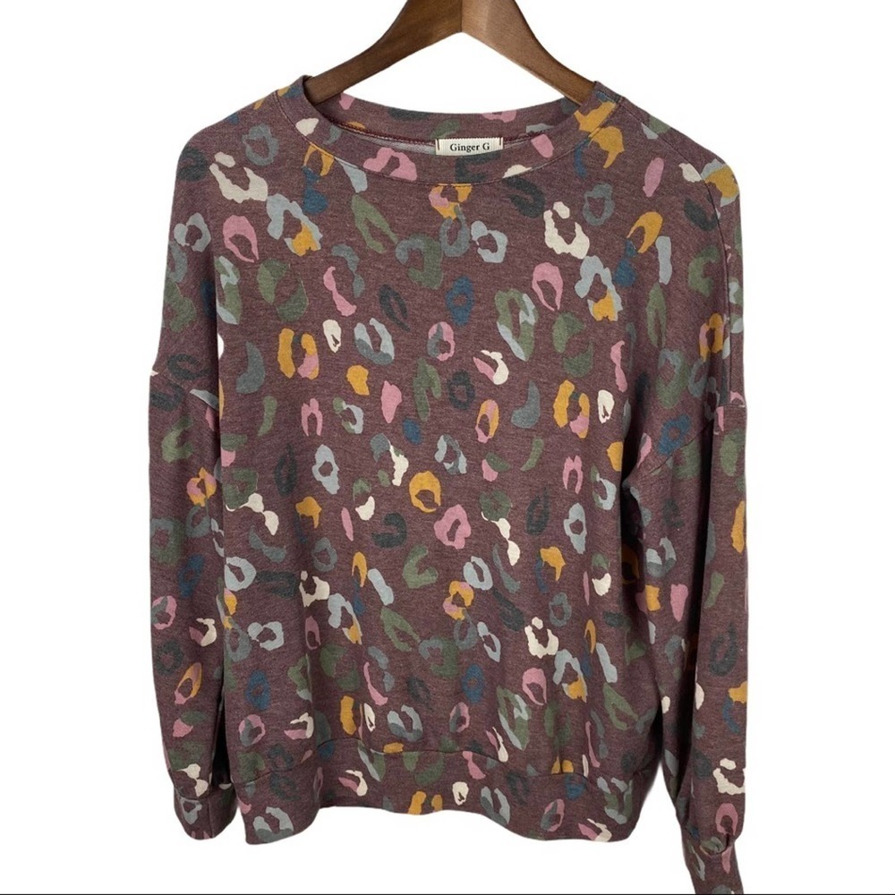 Ginger G Lightweight Leopard Print Sweater